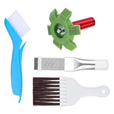 Sett med 4 klimaanleggskammer - Lamellkam - Varmepumpe