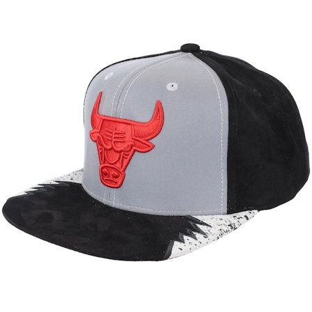 Mitchell & Ness - NBA Grey snapback Czapka Z Daszkiem - Chicago Bulls Day 5 Grey/Black Snapback @ Hatstore