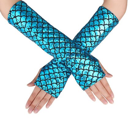 Fingerløse Handsker Arm Ærmer BLÅ