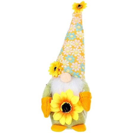 Solsikke Nisse Dekor Hage Sommer Alv Bondegård Kjøkken Dekor Etagert Brett Rustikk Svensk Nisse Ornamenter,A