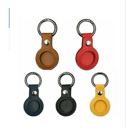 5 kpl Apple AirTag -kotelo AirTagille Avaimenperähihna Kotelo Kuori Nahka IC