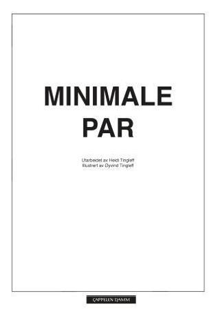 Minimale par - Bok av Heidi Tingleff - Løsblader