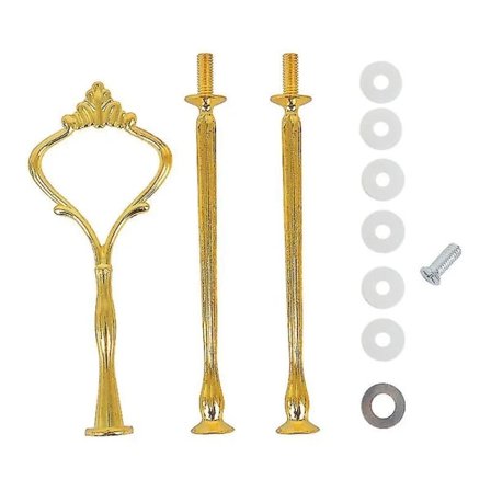 4 stk. 3-lags kagefad stativ håndtag hardware etager frugt kagefad håndtag bakke stativ håndtag plade hardware samling
