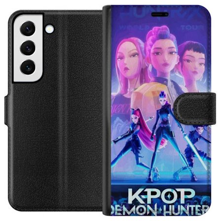 Kompatibelt Plånboksfodral till Samsung Samsung Galaxy S22 5G Trendiga KPop Demon Hunters docka figur