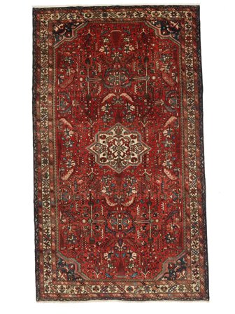 Tapis Hamadan 196X324 Rouge Foncé/Noir (Laine, Perse)