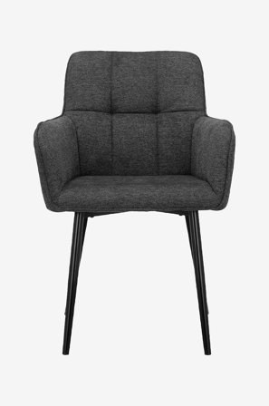 Loft24 - Spisebordsstol Zaria2, 2 stk. - Grå - Stole med armlæn - Fra Homeroom