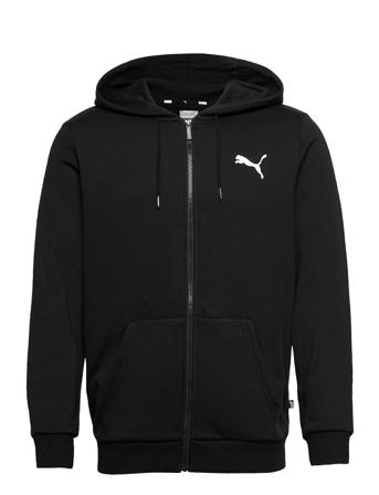 Ess Small Logo Fz Hoodie Fl Black PUMA