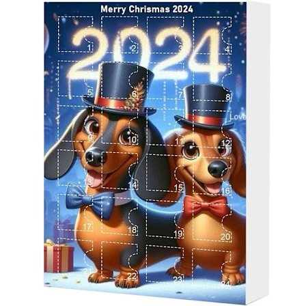 Ny 2024 Dachshund Julekalender