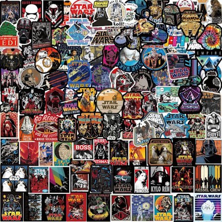100 klistremerker, Star Wars-klistremerker, vanntette vinyl tegneserie graffiti-klistremerker