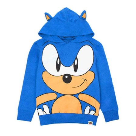 Sonic The Hedgehog Pojkar 3D Öron Hoodie 7-8 År Blå