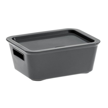 CEP Plastlåda Bella plast 1,18L grå - Lyreco - Kontorsmaterial - Arkivering och kontorsförvaring - Förvaringslådor