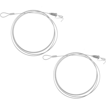 Gardinstang til tørresnor 2 stk rustfrit stål gardin snor praktisk stålwire reb praktisk stålwire reb rustfrit stål kabel 2