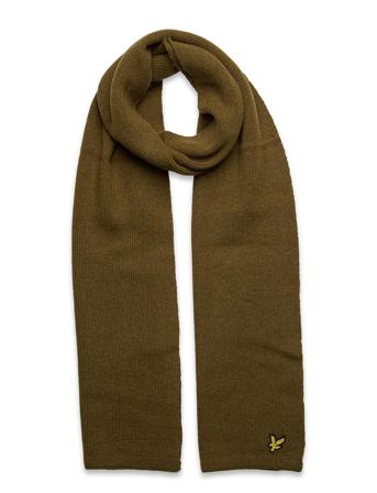 Racked Rib Scarf Accessories Scarves Winter Scarves Grønn Lyle & Scott