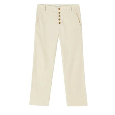 Dondup, Straight Trousers Wit, Dames, Maat:W27