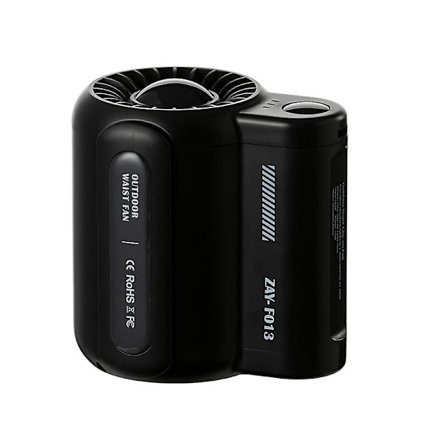 Bladlös Hängande Midje Fläktar Under Tröjan Fläkt Portabel USB Laddning Mini Clip-on Midje Elektrisk Fläkt Utomhus Camping Kylningsenhet