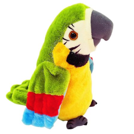 Talande Papegoja Upprepar Vad Du Säger Plyschdjur Leksak Elektronisk Papegoja För Barn Present