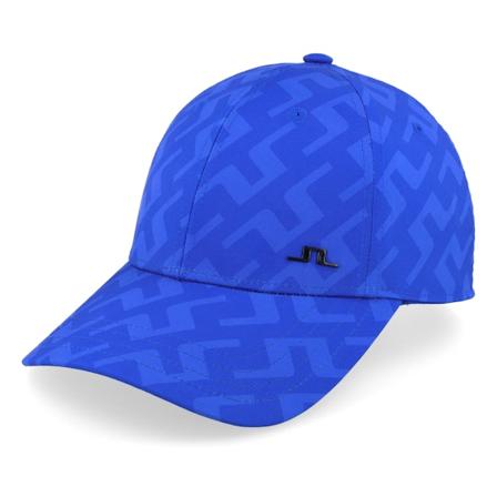 J.Lindeberg - Elo Printed Cap Bias Bridge Blue Adjustable Adjustable Blue Cap - @ Hatstore