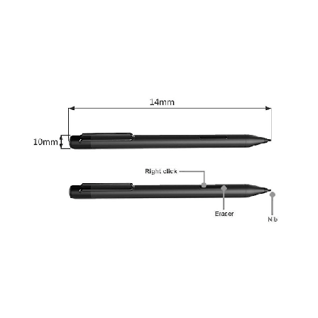 Til 3 Pro3/4/5/6/book/laptop Kapacitiv Pen 1024 Trykniveauer Med Spidsudtrækker+spids - sølv