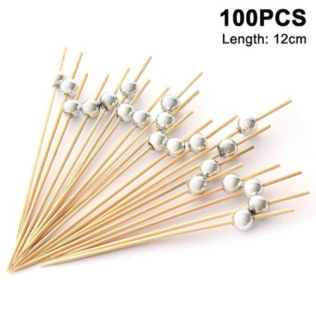 Cocktailpinner 100 stk 12 cm Håndlagde pinner Tannpirkere i tre