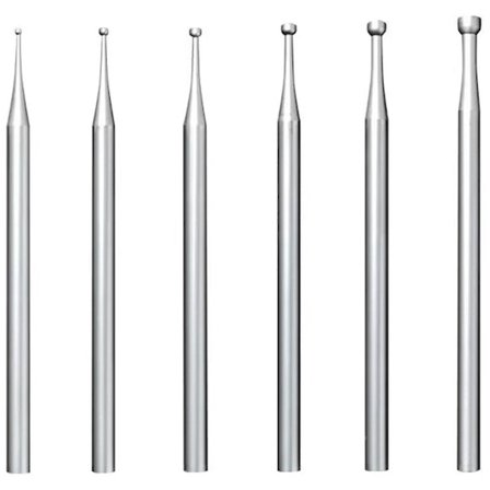6 st runda koppborr - 3/32 tum skaft smyckestillverkning borr trådrundare bits (FMY)