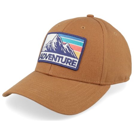 Wild Spirit - Beige Adjustable Cap - Mountain Adventure Patch Camel Adjustable @ Hatstore