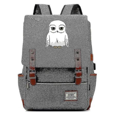 Ny Harry Potter Owl Tonåringar Skolväska USB Leisure Reppuq