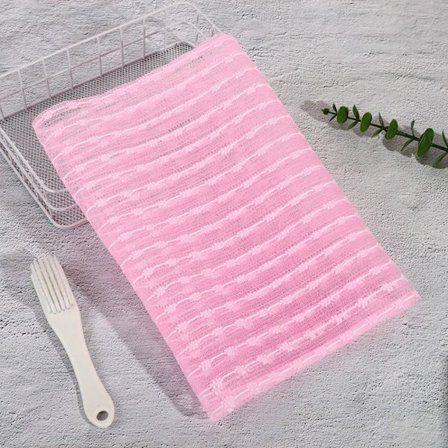 Langt badehåndklæde Body Wash Cloth PINK 1 1