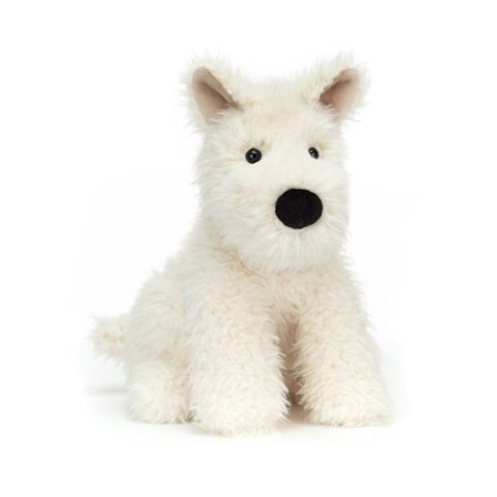 Jellycat Munro Scottie Dog Plysj, 23 cm Myk Klembar Klassisk Gave til Barn