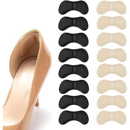 16 kantapääsuojaa (musta, beige), pehmeä kantapäätyyny, pohjallinen, h