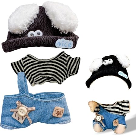 17 cm:n nuken vaatteet, 17 cm:n söpöt nuken vaatteet sopivat nuken tarvikkeisiin (EI nukkea)