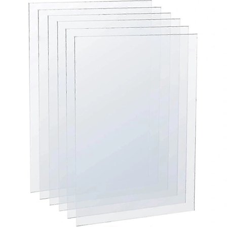 6 stk. Klare Akrylplader, Plast Perspex Plader, Transparente Plexiglasplader Paneler til Billedramme Glas Erstatning, Display Projekt_tfrf