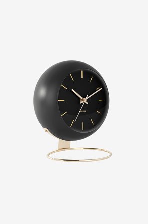 Karlsson - Bordsklocka Globe - Svart - Väggklockor & bordsur - Från Homeroom