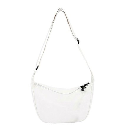 2025 Dame Crossbody Veske Canvas Stor Kapasitet Bærbar Ensfarget Kvinnelig Enkel Skulderveske Messenger Bag Shopping Bruk[YJD]