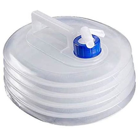 Foldbar Vandtank, 5l/10l/15l Foldbar Vanddunk med Hane, Bærbar Vandflaskepumpe, Drikkedispenserfilter til Camping, Sammenklappelig Campingdunk