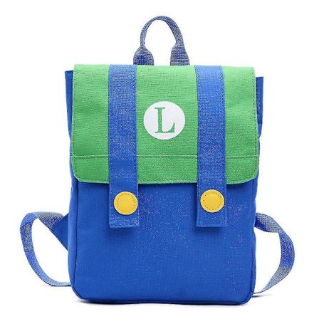 Super Mario Bros Ryggsäck för Barn - Mario eller Luigi Ryggsäck