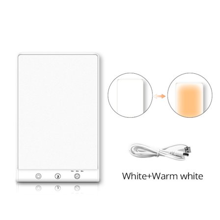 10000 Lux Dagsljuslampa, LED Ljus Terapilampa med 3 Ljusstyrkor