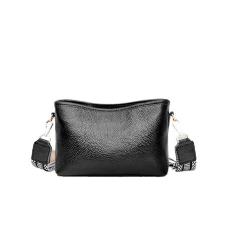 Crossbody tasker lille crossbody taske ægte læder skuldertaske med bred