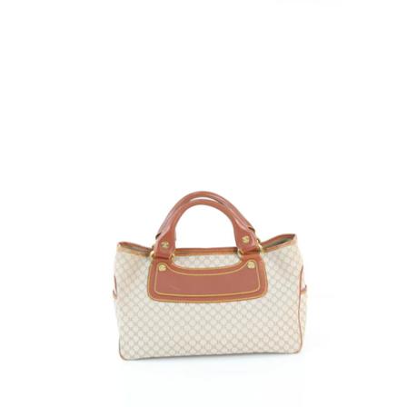 Celine Vintage, Handbag Beige, Dames, Maat:ONE Size,leer
