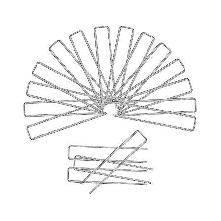 20*4cm 2.5mm*16g Jordspyd Græssikre Jordspyd U-Formet Jordspyd Ståltråd Havejordspyd Galvaniseret Græs Jordspyd Afskårne Endespidser