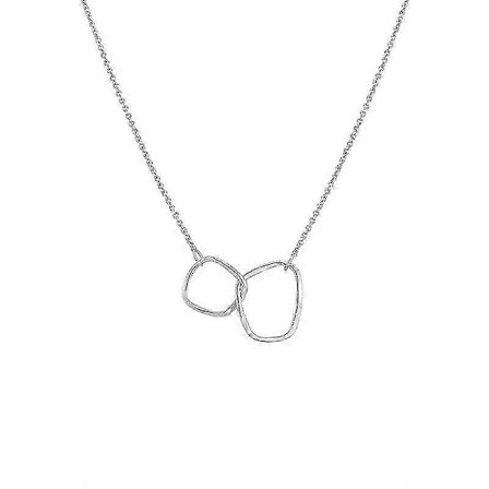 Populärt halsband för kvinnor, nisch, lätt lyxdesign, cool och cool stil, nyckelbenskedjetrend, ny lätt lyx, enkel studentkedja (Brutet silverhalsband