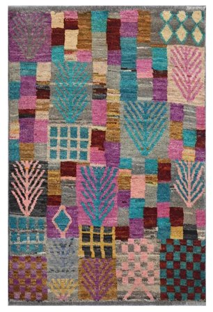 Mały Moroccan Berber - Afghanistan 93X140 Wełna, Dywan