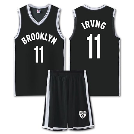 NBA Basket Uniform BKN Black Suit-11 Irving