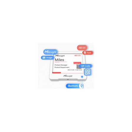 MILESIGHT LoRa E-ink-display DS3604 Elektronisk blekk-skjerm 4.2"