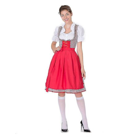 Myydyin naisten Oktoberfest-asu Saksalainen Dirndl-mekko-asumekko Baijerin karnevaalibileet 50 % tarjous-i