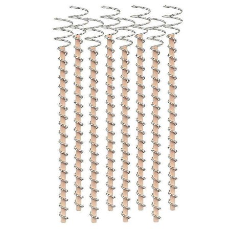 8-pak Elektrokultur Kobber Haveantenne - Ren Kobbertråd, Pæle til Dyrkning af Planter (12 tommer)