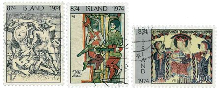 Island - AFA 492-494 - Stemplet