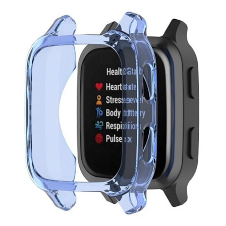 Garmin Venu Sq 2 / Sq 2 Music / Sq clear cover - Gennemsigtig Blå
