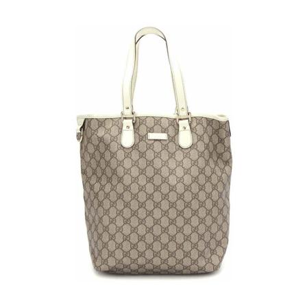 Gucci Vintage, Pre Owned Supreme Tote Bag Bruin, Dames, Maat:ONE Size,Canvas