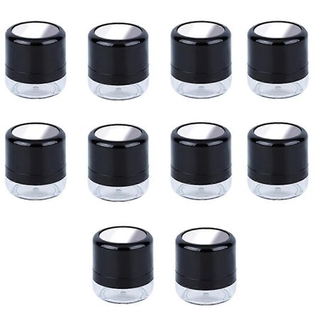 10 kpl Tyhjä Irtopuuterirasia, Meikkipuuteriastia, Kannettava Peilillinen Irtopuuterirasia, Peilillinen Matka DIY Meikkivoide