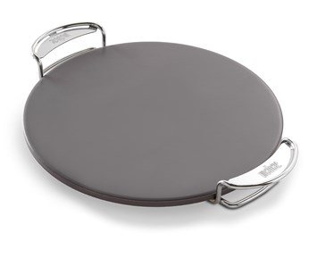 Weber Crafted Glaserad Pizzasten - Rund glaserad pizzasten med bärram till din grill